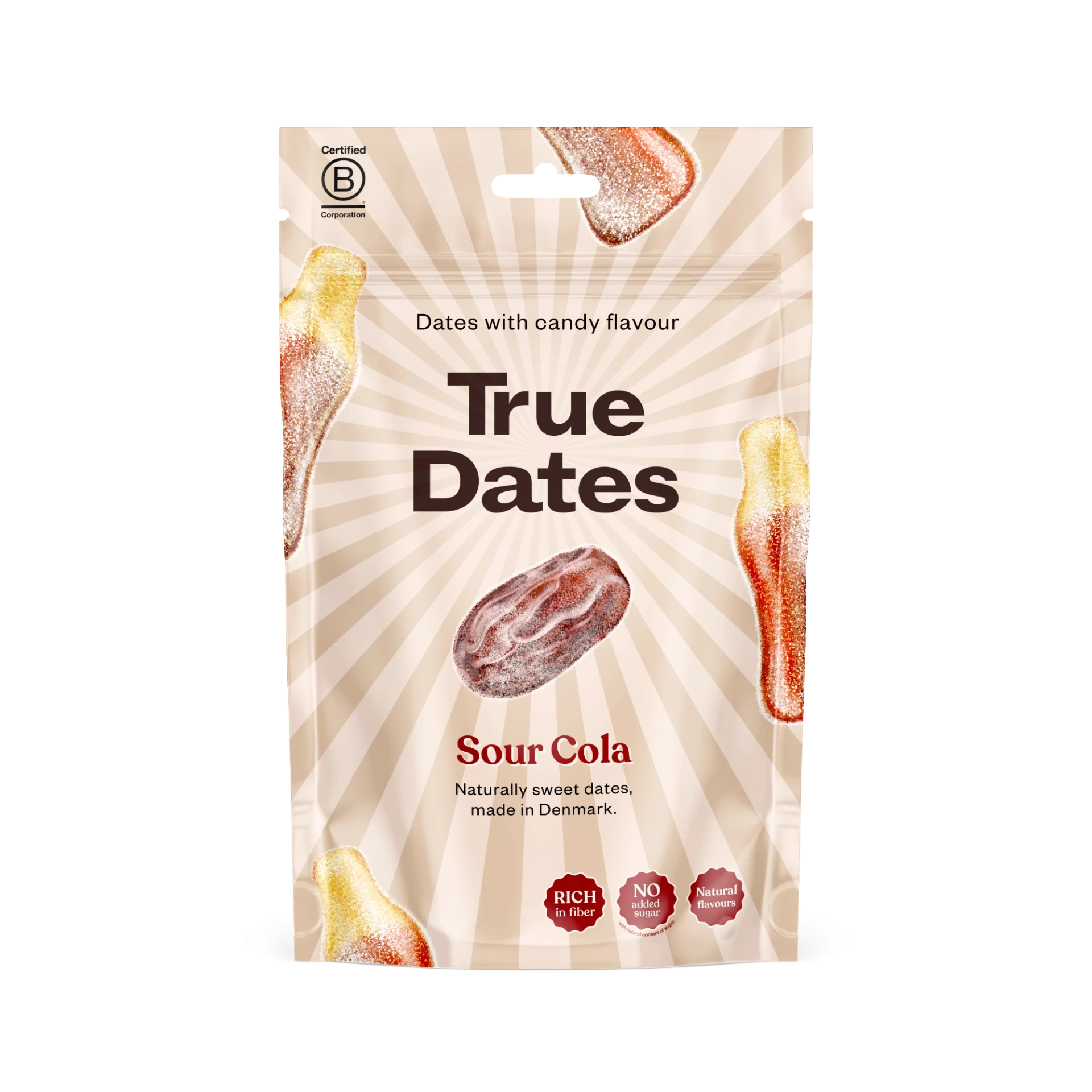True Dates Sour Cola Φυσικoί Χουρμάδες Χωρίς Ζάχαρη 100gr